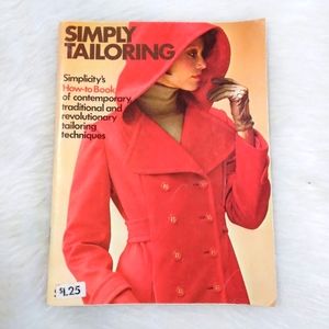 BOOK Vintage Simply Tailoring, Simplicity's how-to book of tailoring tec…